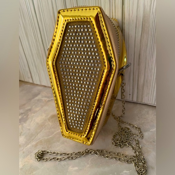 Handbags - Golden Coffin Crossbody Bag